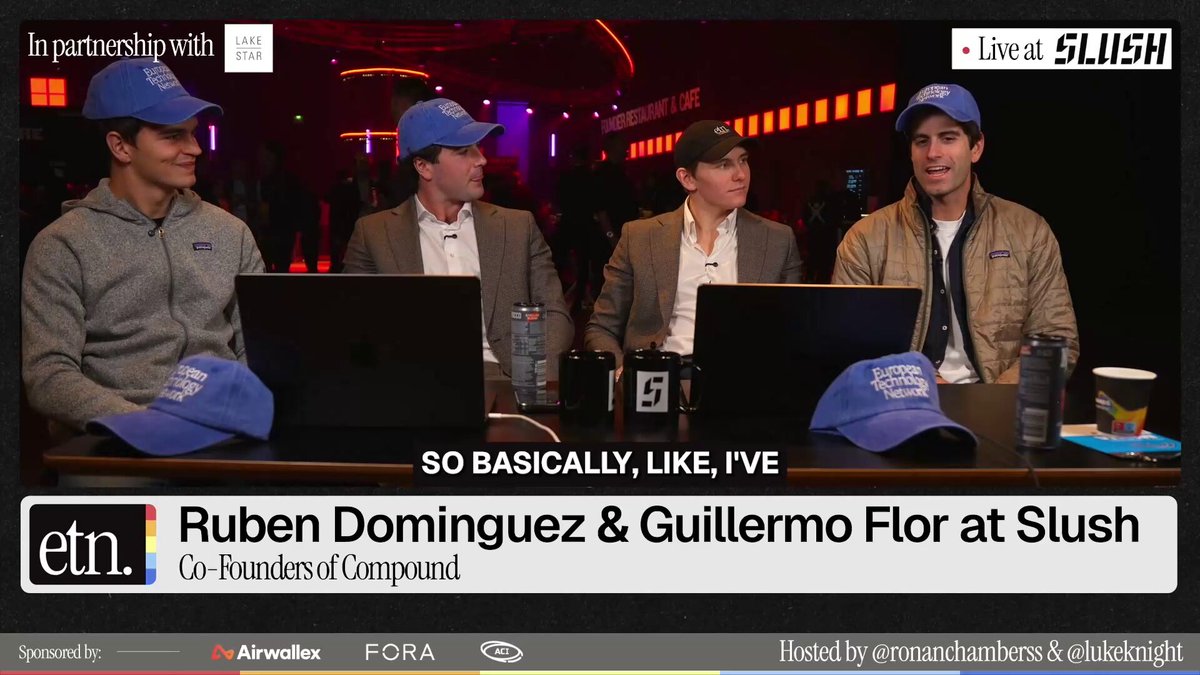 Rubén and Guillermo live at Slush